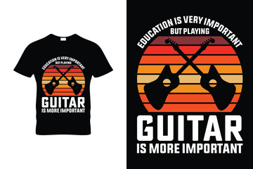 Guitar t Shirt Design34