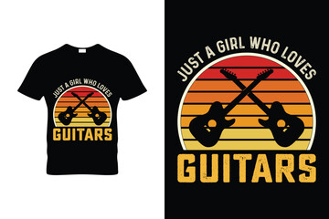 Guitar t Shirt Design33