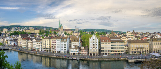 Panoramic View of Zurich, Switzerland