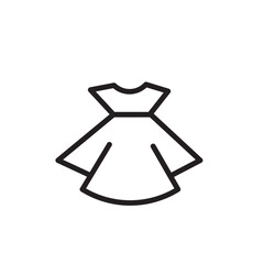 Dress Shop Clothing Outline Icon