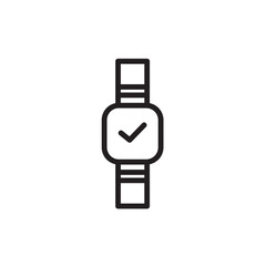 Fashion Watch Time Outline Icon
