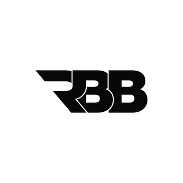 RBB letter monogram logo design vector