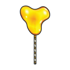 Lollipop vector icon. Color vector icon isolated on white background lollipop.