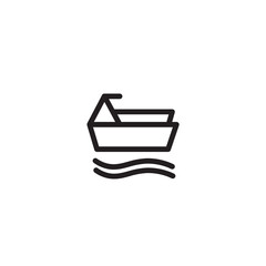 Boat Sea Ship Outline Icon