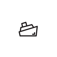 Boat Cruise Sea Outline Icon
