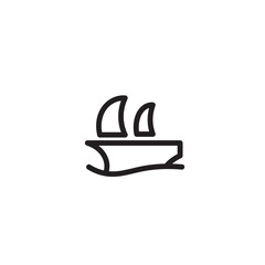 Boat Cruise Sea Outline Icon