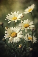 Obraz premium daisies in a garden