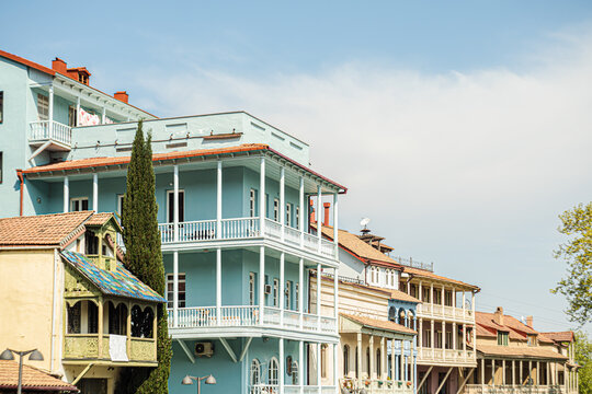 Famous view of architecture of Leghvtakhevi area