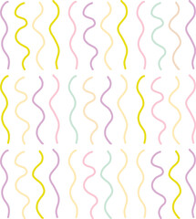 Pastel Line Doodle Decorative Elements