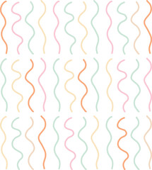 Pastel Line Doodle Decorative Elements