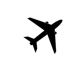 Plane icon. Flat style. Airplane icon vector. Flight transport symbol vector design and illustration.

