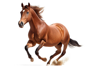 Fototapeta na wymiar horse isolated on white background