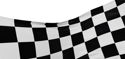 Obraz premium Black and white checkered abstract background. Race background with space for text. Racing flag
