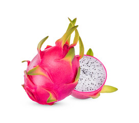 Dragon fruits isolated on white background