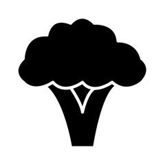 Solid BROCCOLI design vector icon design vector line icon svg