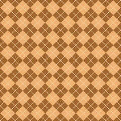 Simple Dark And Light Brown Seamless Argyle Pattern