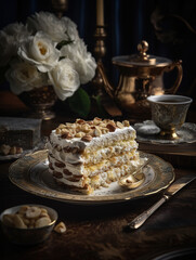 Fototapeta premium cake with chocolate