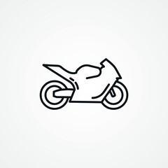sportbike line icon. sportbike outline icon.