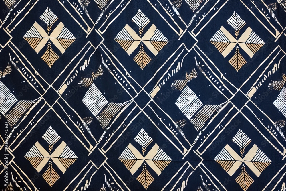 Poster a close up of a piece of fabric with a pattern on it