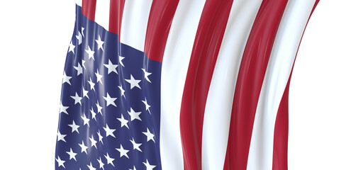 Fototapeta premium a close up picture of an american flag