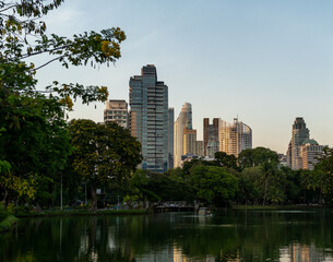 Fototapeta na wymiar Bangkok cityscape in the morning.