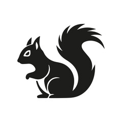 Squirrel icon. Vector illustration. Flat design.	