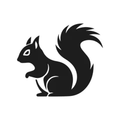 Fotobehang Squirrel icon. Vector illustration. Flat design.  © Lidiia Koval