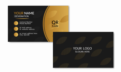 Corporate business card design for personal identity in illustration. 