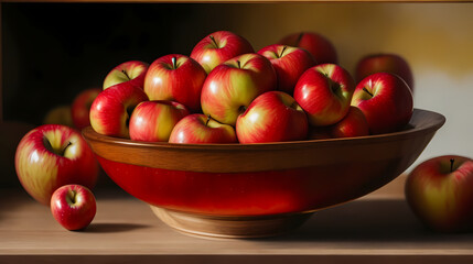 Bowl with many Apples