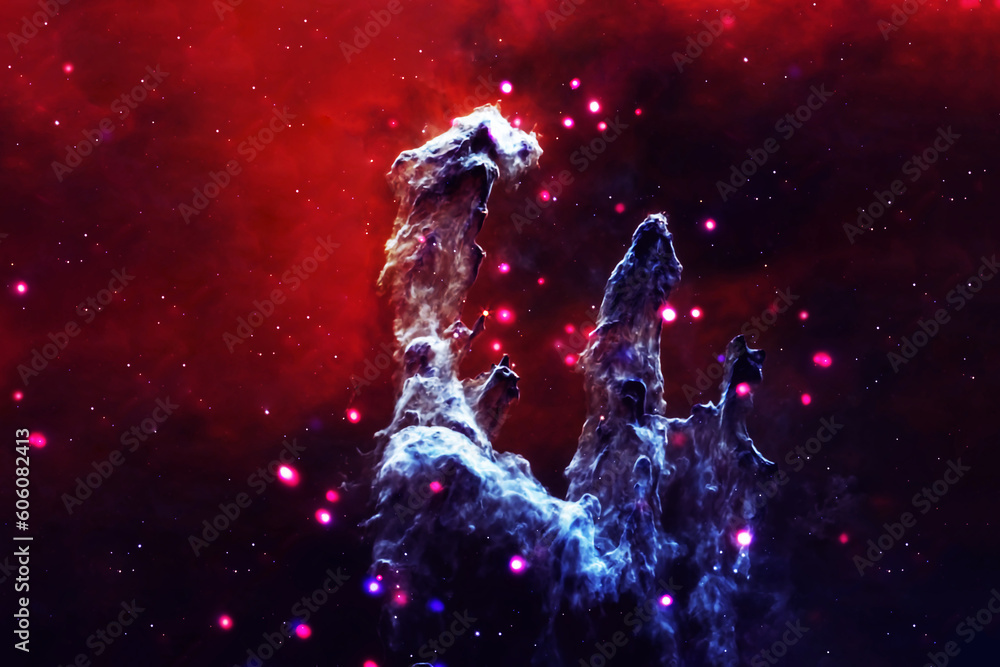 Canvas Prints beautiful space nebula. elements of this image furnishing nasa.