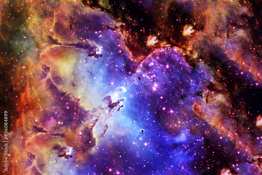 Wall mural beautiful space nebula. elements of this image furnishing nasa.
