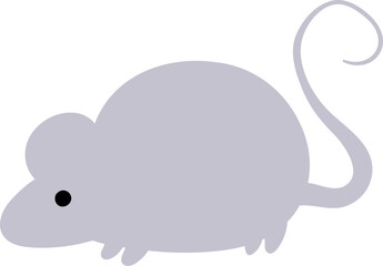 Mouse drawn cartoon for decoration.