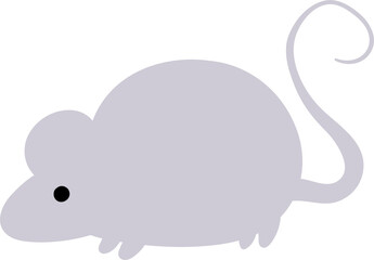 Mouse drawn cartoon for decoration.