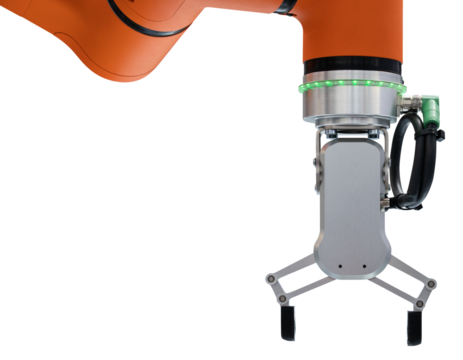Isolated robotic arm. Collaboration robot	