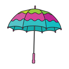 Umbrella vector icon.Cartoon vector icon isolated on white background umbrella.