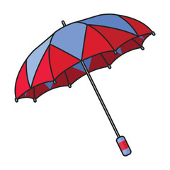 Umbrella vector icon.Cartoon vector icon isolated on white background umbrella.