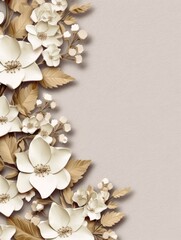 Fototapeta premium Flowers background. Generative AI
