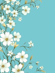 Flowers background. Generative AI