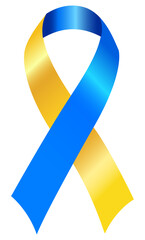 The Yellow and blue awareness ribbon help raise awareness for Down Syndrome, support Ukraine and a variety of other causes.