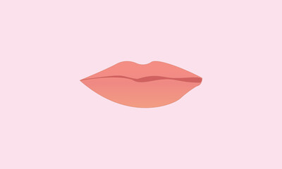 illustration of a sensually appealing pinkish lips