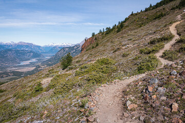Hiking in the Cerro Castillo National Park.