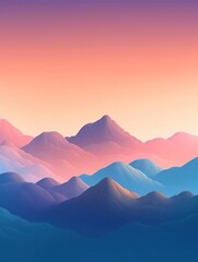 Abstract blurred gradient background. Generative AI