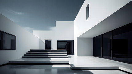 modern architecture interior Generative AI