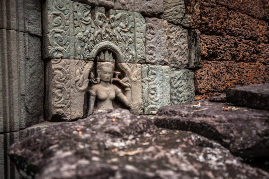 Banteay Samre temple, is a temple at Angkor where is showcases the unity of Hinduism and Buddhism located on Siem Reap, Cambodia