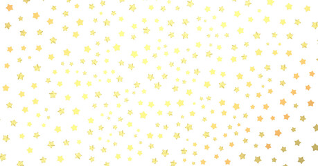 XMAS Stars - A gray whirlwind of golden snowflakes and stars. New (PNG transparent)