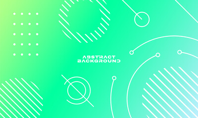 Simple and modern abstract gradient background with geometric memphis shape element for backdrop decoration element. Design vector illustration.