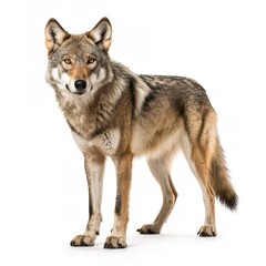 Fototapeta premium Wolf isolated on white