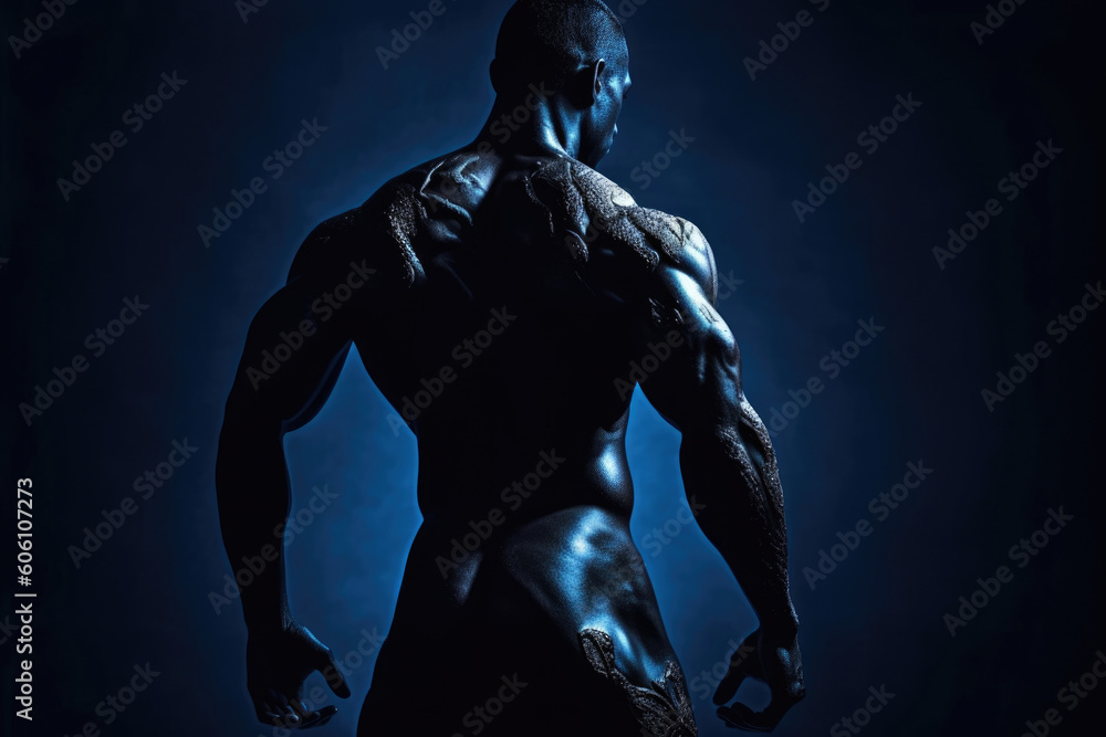 Aufkleber a beautiful silhouette emerges from the captivating curves of the hips.. ai generation. generative a