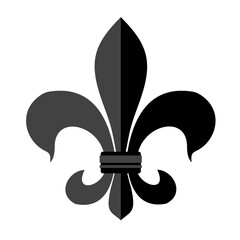 Fleur de lis heraldic icon. Vector	