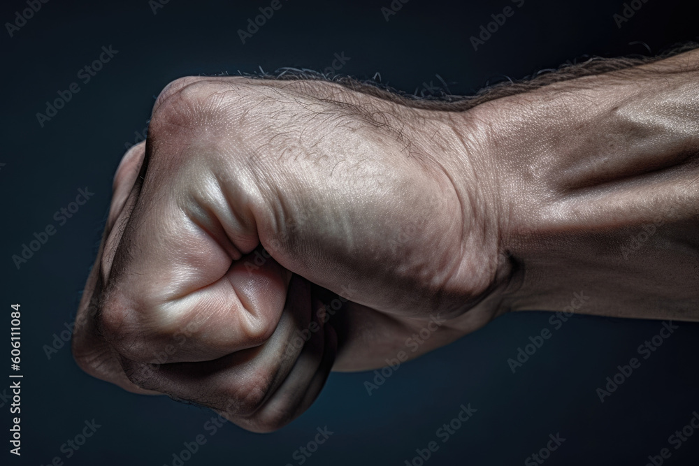 Poster bulging biceps taut and full stretching the skin and captivating the eye.. ai generation. generative